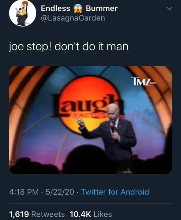 Don’t do it joe